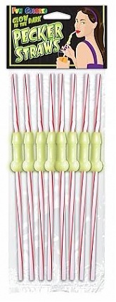 Fun Color Pecker Straws - Glow