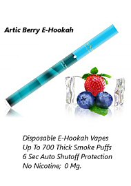 Artic Berry E-Hookah; No Nicotine; 700 Puffs (124749.10)