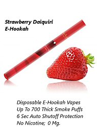 Strawberry Daiquiri E-Hookah; No Nicotine; 700 Puffs (124756.10)