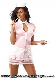 Waitress Pink/white Small/med (85558)